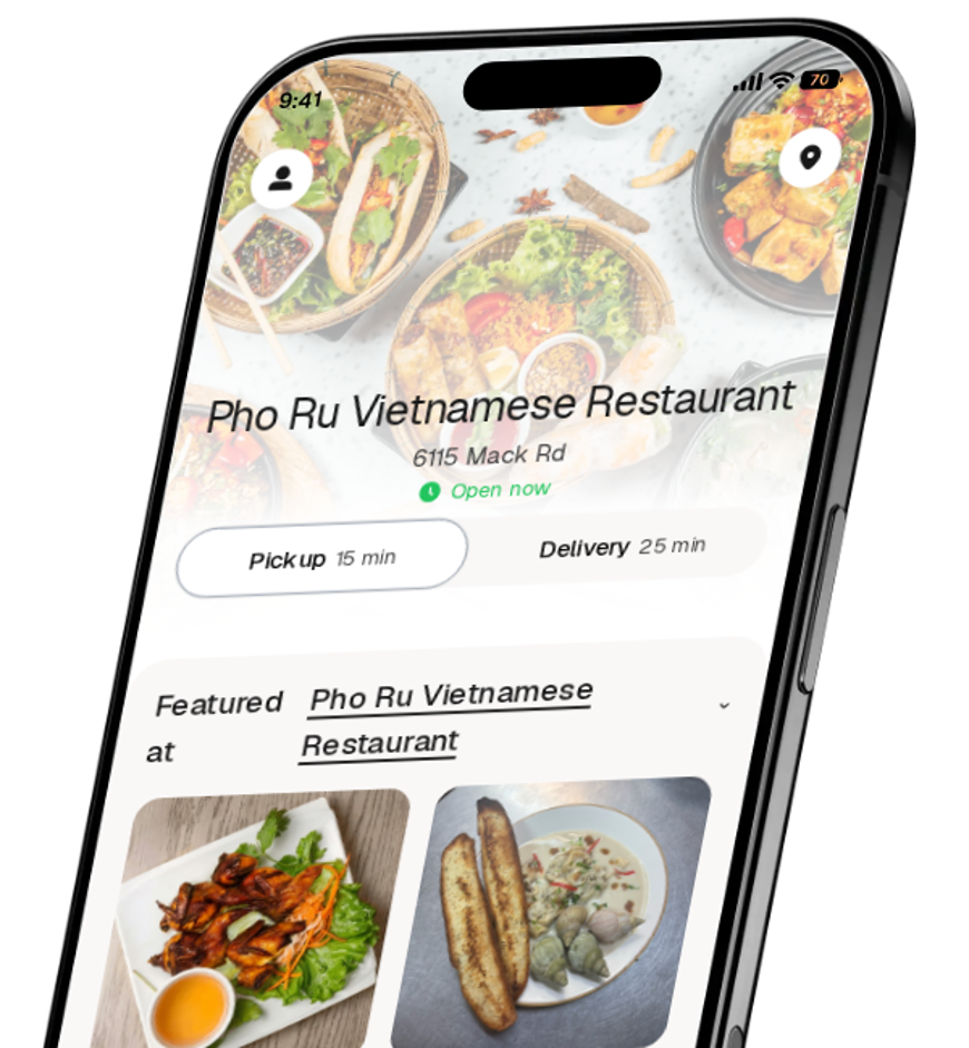 Pho Ru Vietnamese Restaurant app preview