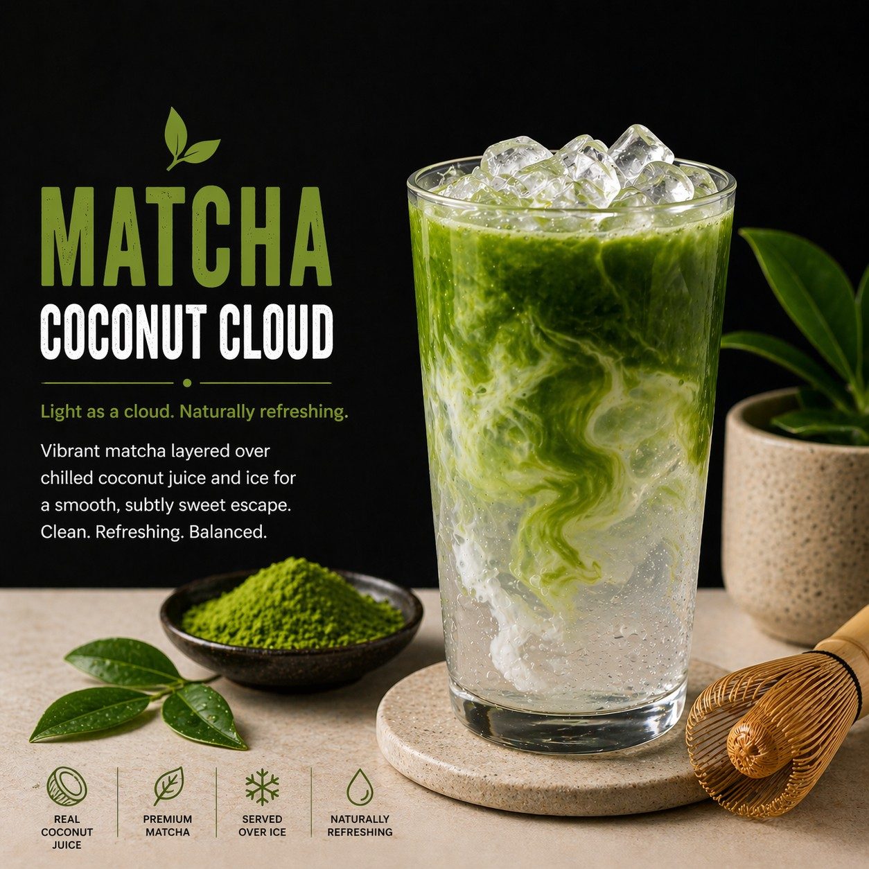 Matcha Coconut Cloud.