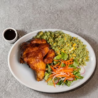 R1_ Green Fried Rice with Cornish Game Hen