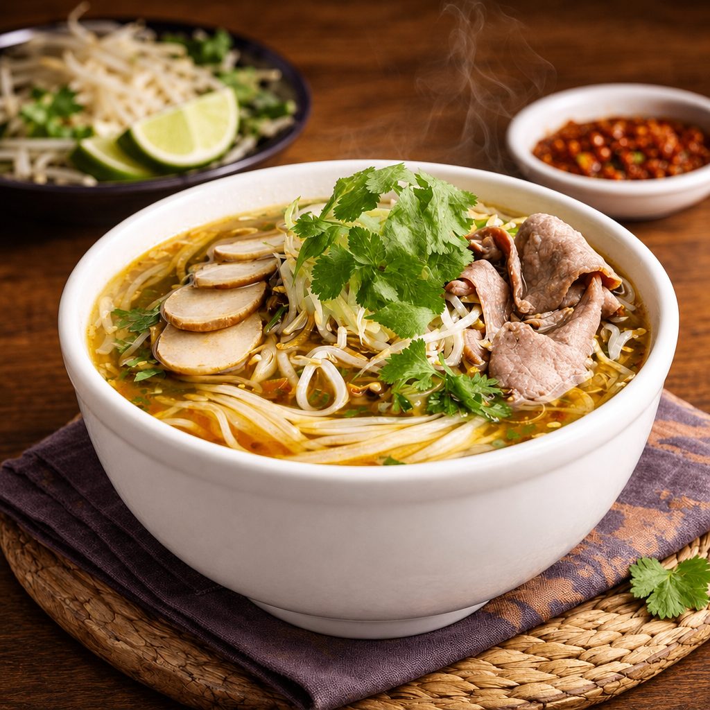 N3_ Spicy Lemongrass Beef Noodle Soup.